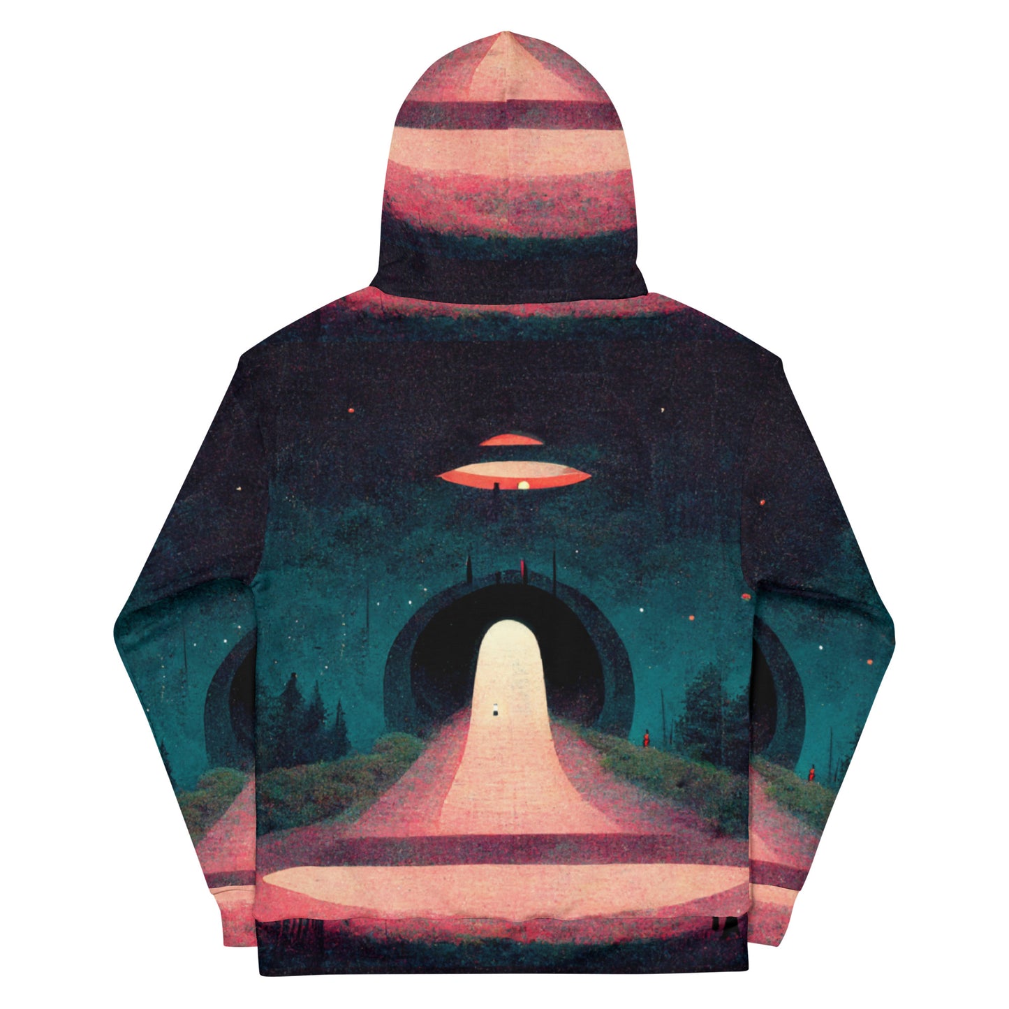 The UFO Rabbit Hole All-Over Print Hoodie