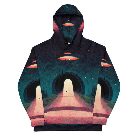 The UFO Rabbit Hole All-Over Print Hoodie
